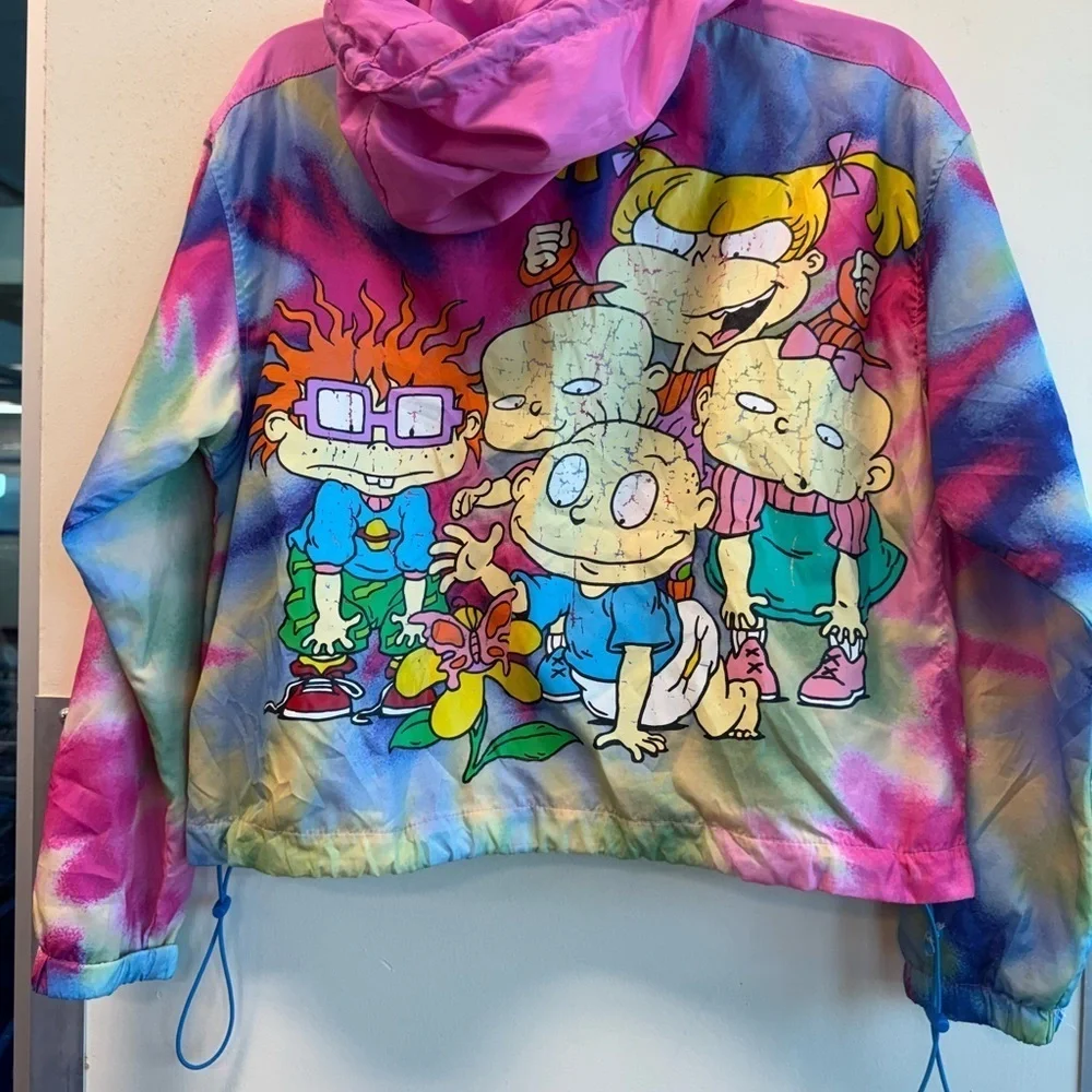 Nickelodeon Rugrats Colorful Tie-Dye Raincoat